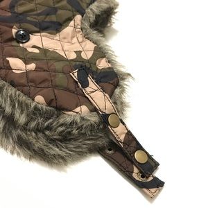Camo Trooper Winter Faux Fur Lining Hat